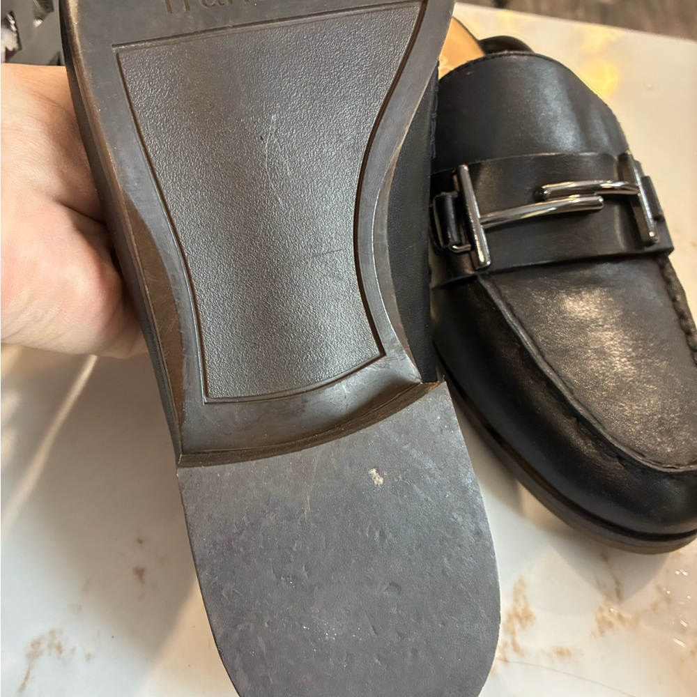 Franco Sarto black buckle mule loafers size 10 - Picture 2 of 3